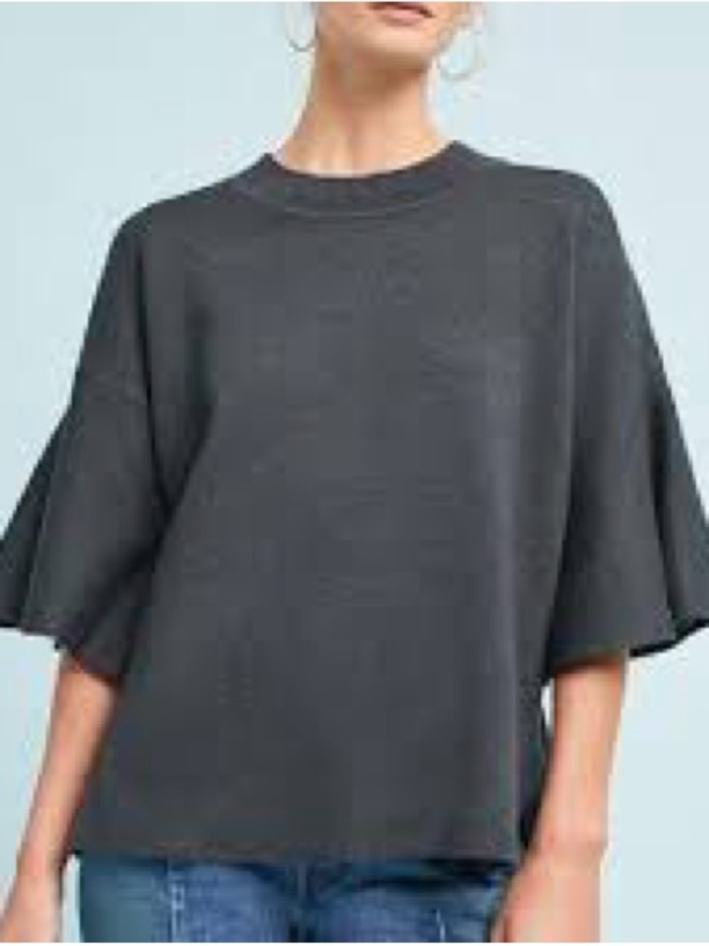 Sunday in Brooklyn Lorena flutter-sleeve pullover sweater Sz Small